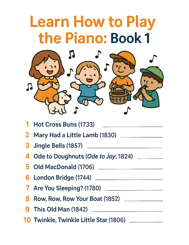 Sample page 1 from Learn How to Play the Piano: Book 1