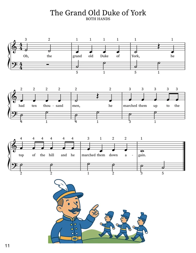 Sample page 5 from Learn How to Play the Piano: Book 1