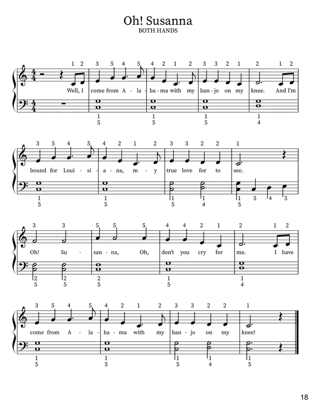 Sample page 6 from Learn How to Play the Piano: Book 1
